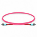SFPS 1m (3ft) MTP® Jumper, MTP®-24 UPC (Female) to MTP®-24 UPC (Female), 24 Fibers, Multimode (OM4), Plenum (OFNP), 0.35dB Max, Type A, Magenta SFPS