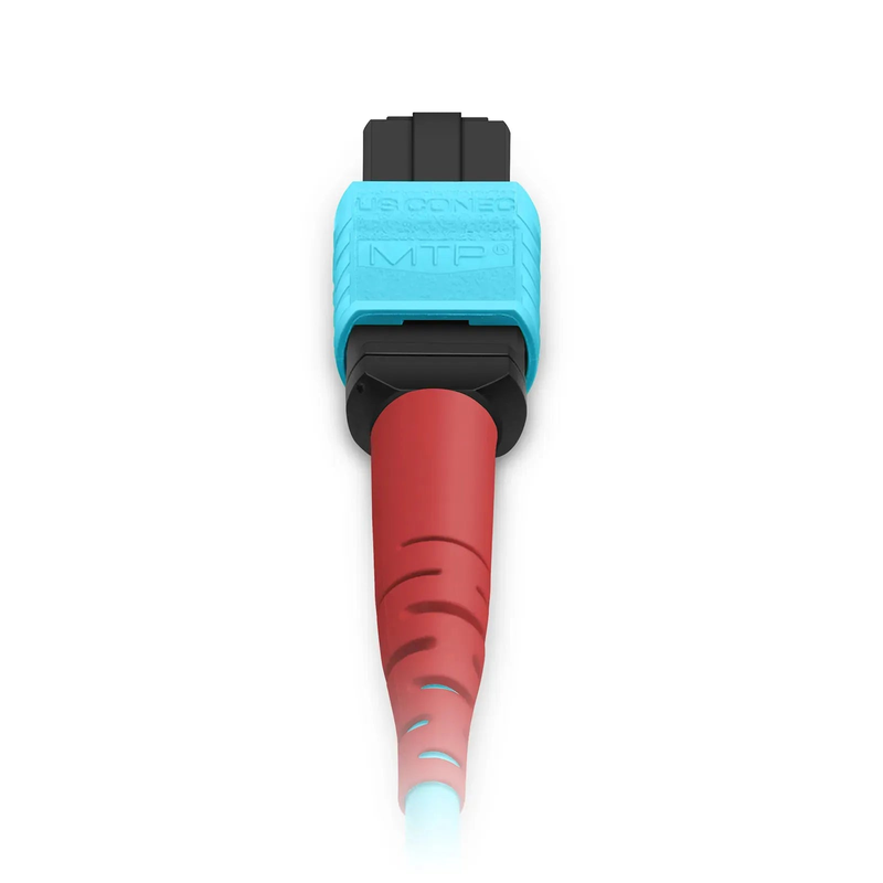 SFPS 10m (33ft) MTP® Jumper, MTP®-24 UPC (Female) to MTP®-24 UPC (Female), 24 Fibers, Multimode (OM3), Plenum (OFNP), 0.35dB Max, Type A, Aqua SFPS