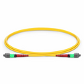 SFPS 1m (3ft) MTP® Jumper, MTP®-24 APC (Female) to MTP®-24 APC (Female), 24 Fibers, Single Mode (OS2), Plenum (OFNP), 0.35dB Max, Type A, Yellow SFPS