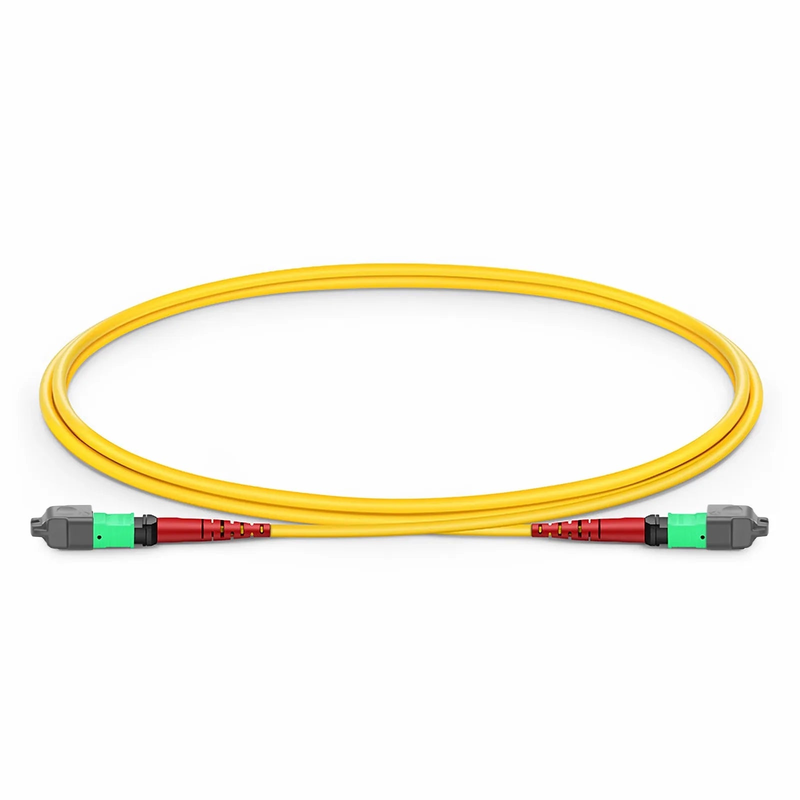 SFPS 1m (3ft) MTP® Jumper, MTP®-24 APC (Female) to MTP®-24 APC (Female), 24 Fibers, Single Mode (OS2), Plenum (OFNP), 0.35dB Max, Type A, Yellow SFPS