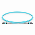 SFPS 1m (3ft) MTP® Jumper, MTP®-8 UPC (Female) to MTP®-8 UPC (Female), 8 Fibers, Multimode (OM3), Plenum (OFNP), 0.35dB Max, Type B, Aqua SFPS
