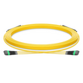 SFPS 30m (98ft) MTP® Trunk Cable, MTP®-12 APC (Female) to MTP®-12 APC (Female), 36 Fibers, Single Mode (OS2), Plenum (OFNP), 0.35dB Max, Type A, Double Jacket, Yellow SFPS
