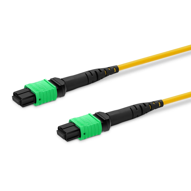 SFPS 1m (3ft) MTP® Jumper, MTP®-16 APC (Female) to MTP®-16 APC (Female), 16 Fibers, Single Mode (OS2), Dual Rated (OFNR/LSZH), 0.35dB Max, Crossover, Yellow SFPS