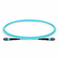 SFPS 1m (3ft) MTP® Jumper, MTP®-12 UPC (Female) to MTP®-12 UPC (Female), 12 Fibers, Multimode (OM3), Plenum (OFNP), 0.35dB Max, Type B, Aqua SFPS