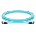 SFPS 30m (98ft) MTP® Trunk Cable, MTP®-12 UPC (Male) to MTP®-12 UPC (Female), 48 Fibers, Multimode (OM3), Plenum (OFNP), 0.20dB Max, Type A, Double Jacket, Aqua SFPS