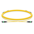 SFPS 5m (16ft) MTP® Trunk Cable, MTP®-12 APC (Female) to MTP®-12 APC (Female), 24 Fibers, Single Mode (OS2), Plenum (OFNP), 0.35dB Max, Type B, Double Jacket, Yellow SFPS