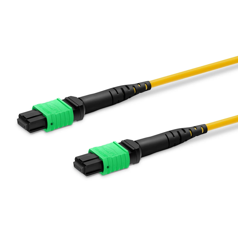 SFPS 10m (33ft) MTP® Trunk Cable, MTP®-12 APC (Female) to MTP®-12 APC (Female), 144 Fibers, Single Mode (OS2), Plenum (OFNP), 0.35dB Max, Type B, Double Jacket, Yellow SFPS
