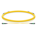 SFPS 5m (16ft) MTP® Trunk Cable, MTP®-12 APC (Female) to MTP®-12 APC (Female), 12 Fibers, Single Mode (OS2), Plenum (OFNP), 0.35dB Max, Type B, Double Jacket, Yellow SFPS