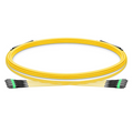 SFPS 5m (16ft) MTP® Trunk Cable, MTP®-12 APC (Female) to MTP®-12 APC (Female), 48 Fibers, Single Mode (OS2), Plenum (OFNP), 0.35dB Max, Type B, Double Jacket, Yellow SFPS