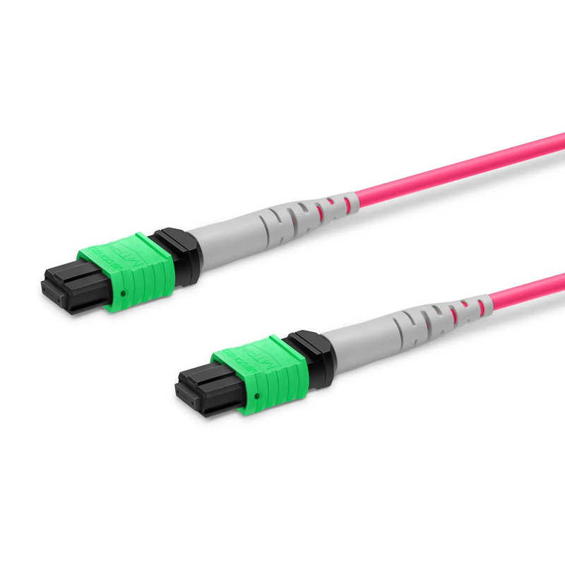 SFPS NVIDIA/Mellanox InfiniBand & Ethernet Compatible Customized MTP®-8 Jumper, MTP®-8 APC (Female) to MTP®-8 APC (Female), 64-256 Fibers, Multimode (OM4), 0.35dB Max, Type B SFPS