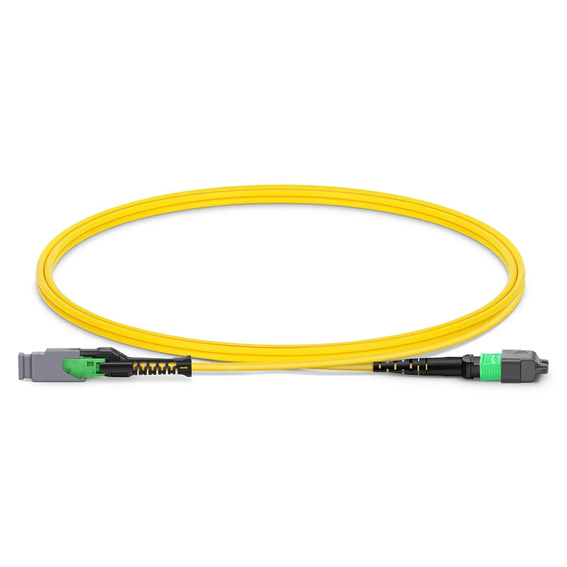 SFPS 1m (3ft) MMC Jumper, MMC-16 APC (Female) to MTP®-16 APC (Female), 16 Fibers, Single Mode (OS2), Plenum (OFNP), 0.35dB Max, Jumper Polarity, Yellow SFPS