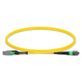 SFPS 1m (3ft) MMC Jumper, MMC-16 APC (Female) to MTP®-16 APC (Female), 16 Fibers, Single Mode (OS2), Plenum (OFNP), 0.35dB Max, Jumper Polarity, Yellow SFPS