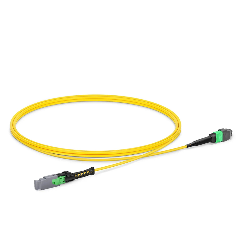 SFPS 1m (3ft) MMC Jumper, MMC-16 APC (Female) to MTP®-16 APC (Female), 16 Fibers, Single Mode (OS2), Plenum (OFNP), 0.35dB Max, Jumper Polarity, Yellow SFPS