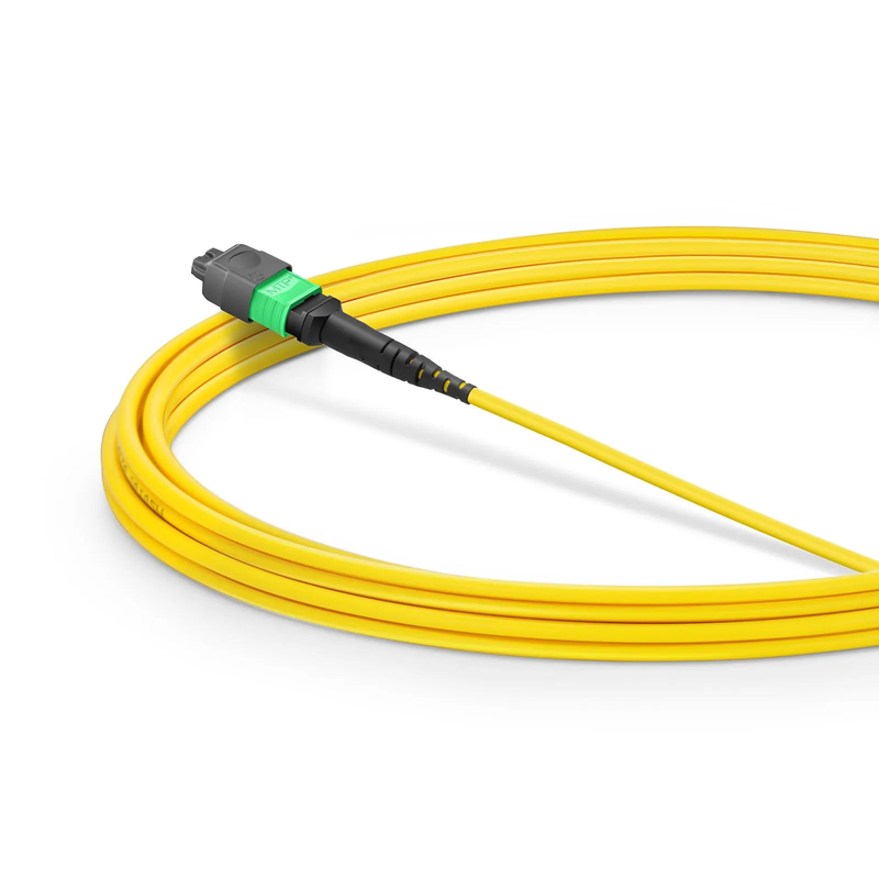 SFPS 3m (10ft) MMC Jumper, MMC-16 APC (Female) to MTP®-16 APC (Female), 16 Fibers, Single Mode (OS2), Plenum (OFNP), 0.35dB Max, Jumper Polarity, Yellow SFPS