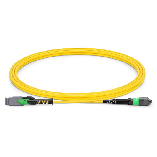 SFPS 2m (7ft) MMC Jumper, MMC-16 APC (Female) to MTP®-16 APC (Female), 16 Fibers, Single Mode (OS2), Plenum (OFNP), 0.35dB Max, Jumper Polarity, Yellow SFPS