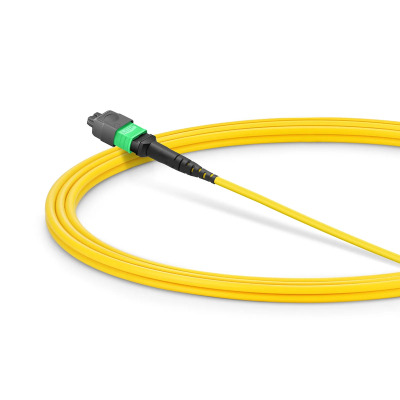 SFPS 2m (7ft) MMC Jumper, MMC-16 APC (Female) to MTP®-16 APC (Female), 16 Fibers, Single Mode (OS2), Plenum (OFNP), 0.35dB Max, Jumper Polarity, Yellow SFPS