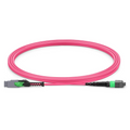 SFPS 2m (7ft) MMC Jumper, MMC-16 APC (Female) to MTP®-16 APC (Female), 16 Fibers, Multimode (OM4), Plenum (OFNP), 0.35dB Max, Jumper Polarity, Magenta SFPS