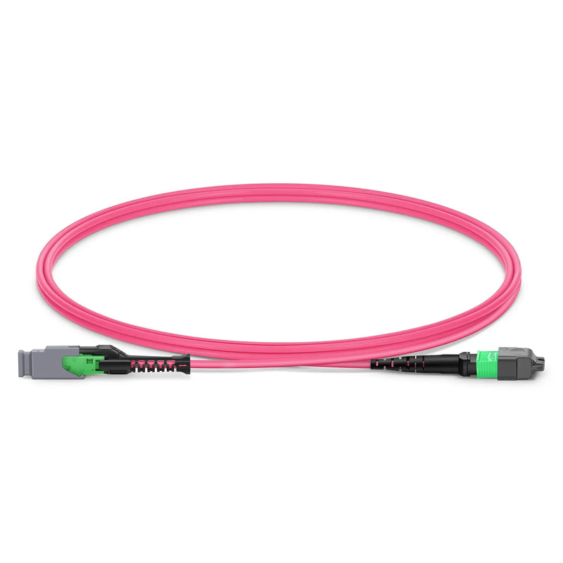 SFPS 1m (3ft) MMC Jumper, MMC-16 APC (Female) to MTP®-16 APC (Female), 16 Fibers, Multimode (OM4), Plenum (OFNP), 0.35dB Max, Jumper Polarity, Magenta SFPS