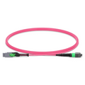 SFPS 1m (3ft) MMC Jumper, MMC-16 APC (Female) to MTP®-16 APC (Female), 16 Fibers, Multimode (OM4), Plenum (OFNP), 0.35dB Max, Jumper Polarity, Magenta SFPS