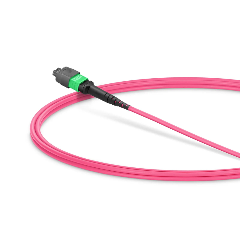 SFPS 1m (3ft) MMC Jumper, MMC-16 APC (Female) to MTP®-16 APC (Female), 16 Fibers, Multimode (OM4), Plenum (OFNP), 0.35dB Max, Jumper Polarity, Magenta SFPS