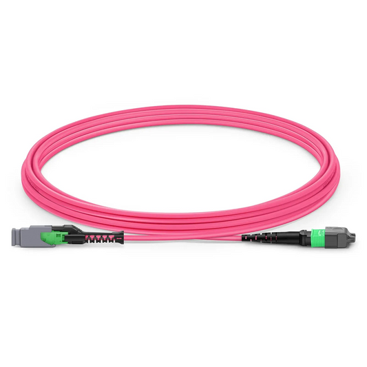 SFPS 3m (10ft) MMC Jumper, MMC-16 APC (Female) to MTP®-16 APC (Female), 16 Fibers, Multimode (OM4), Plenum (OFNP), 0.35dB Max, Jumper Polarity, Magenta SFPS
