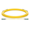 SFPS 30m (98ft) MTP® Trunk Cable, MTP®-12 APC (Male) to MTP®-12 APC (Male), 12 Fibers, Single Mode (OS2), Plenum (OFNP), 0.35dB Max, Type B, Double Jacket, Yellow SFPS