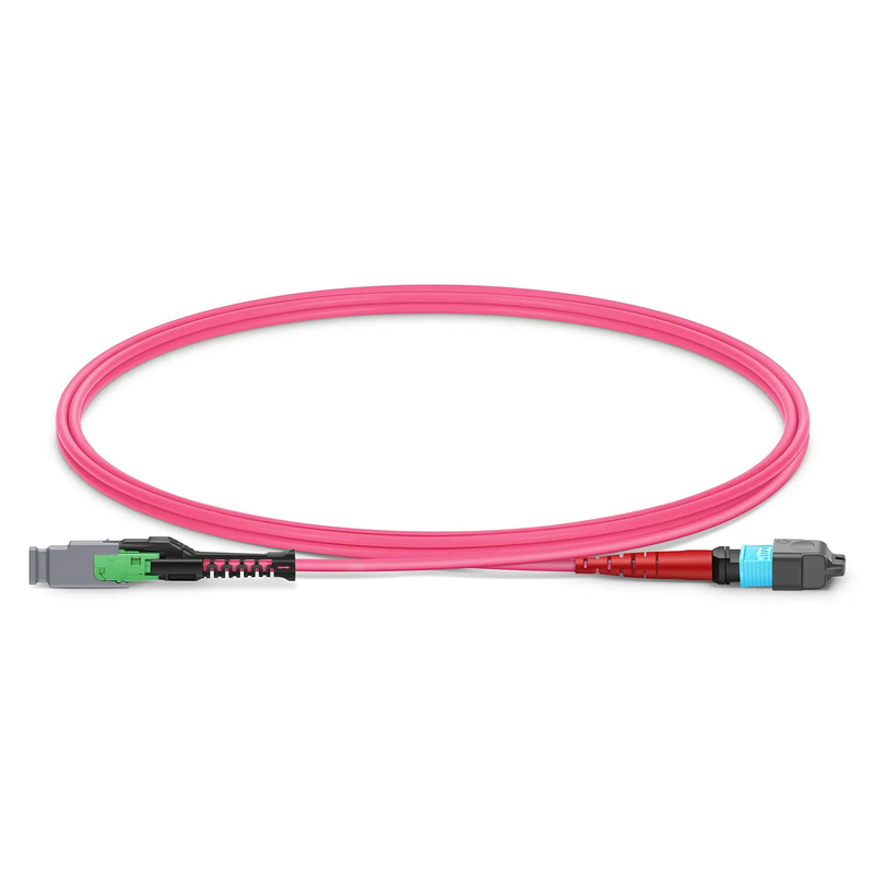 SFPS 1m (3ft) MMC Jumper, MMC-24 APC (Female) to MTP®-24 UPC (Female), 24 Fibers, Multimode (OM4), Plenum (OFNP), 0.35dB Max, Jumper Polarity, Magent SFPS