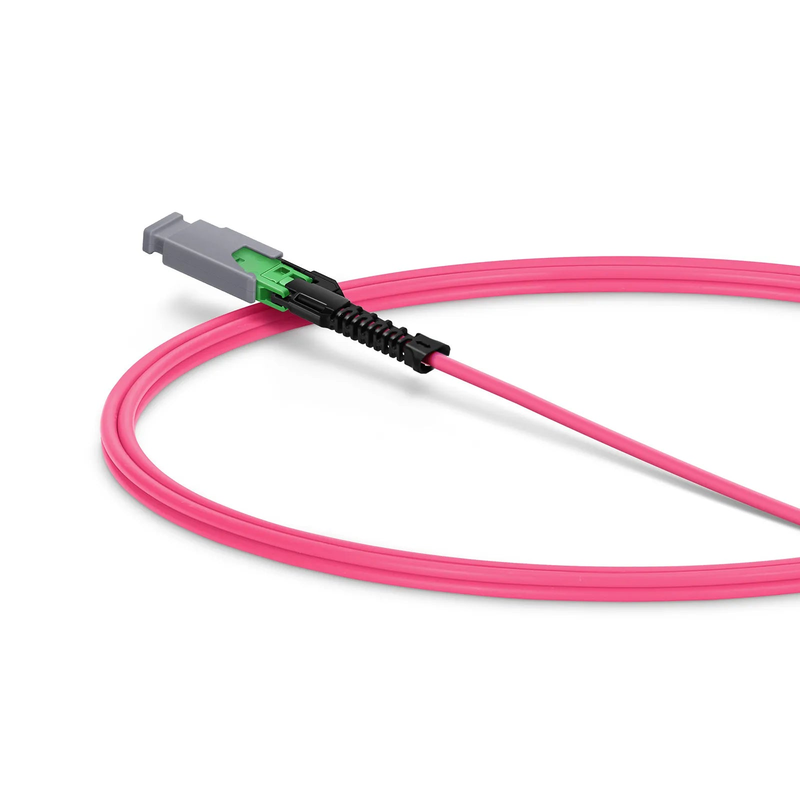 SFPS 1m (3ft) MMC Jumper, MMC-24 APC (Female) to MTP®-24 UPC (Female), 24 Fibers, Multimode (OM4), Plenum (OFNP), 0.35dB Max, Jumper Polarity, Magent SFPS