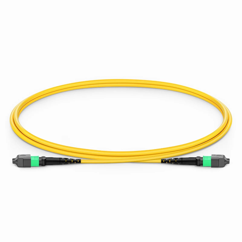 SFPS 1m (3ft) MTP® Jumper, MTP®-16 APC (Female) to MTP®-16 APC (Female), 16 Fibers, Single Mode (OS2), Plenum (OFNP), 0.35dB Max, Crossover, Yellow SFPS