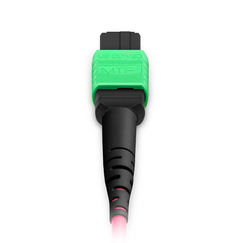 SFPS 3m (10ft) MTP® Jumper, MTP®-16 APC (Female) to MTP®-16 APC (Female), 16 Fibers, Multimode (OM4), Plenum (OFNP), 0.35dB Max, Crossover, Magenta SFPS
