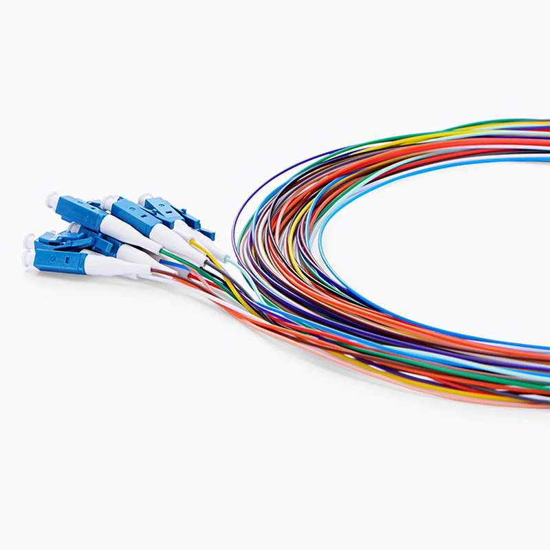 SFPS 1m (3ft) Fiber Pigtail, LC UPC to Unterminated, Simplex, OM3 Multimode, PVC (Unrated), 0.9mm, Aqua SFPS