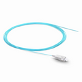 SFPS 1m (3ft) Fiber Pigtail, SC UPC to Unterminated, Simplex, OM3 Multimode, PVC (Unrated), 0.9mm, Aqua SFPS