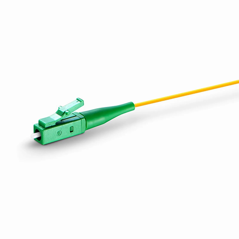 SFPS 1m (3ft) Fiber Pigtail, LC APC to Unterminated, Simplex, OS2 Single Mode, PVC (Unrated), 0.9mm, Yellow SFPS