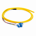 SFPS 1.5m (5ft) Fiber Pigtail, LC UPC to Unterminated, 12 Fibers, Bunch, OS2 Single Mode, PVC (Unrated), 0.9mm, Yellow SFPS