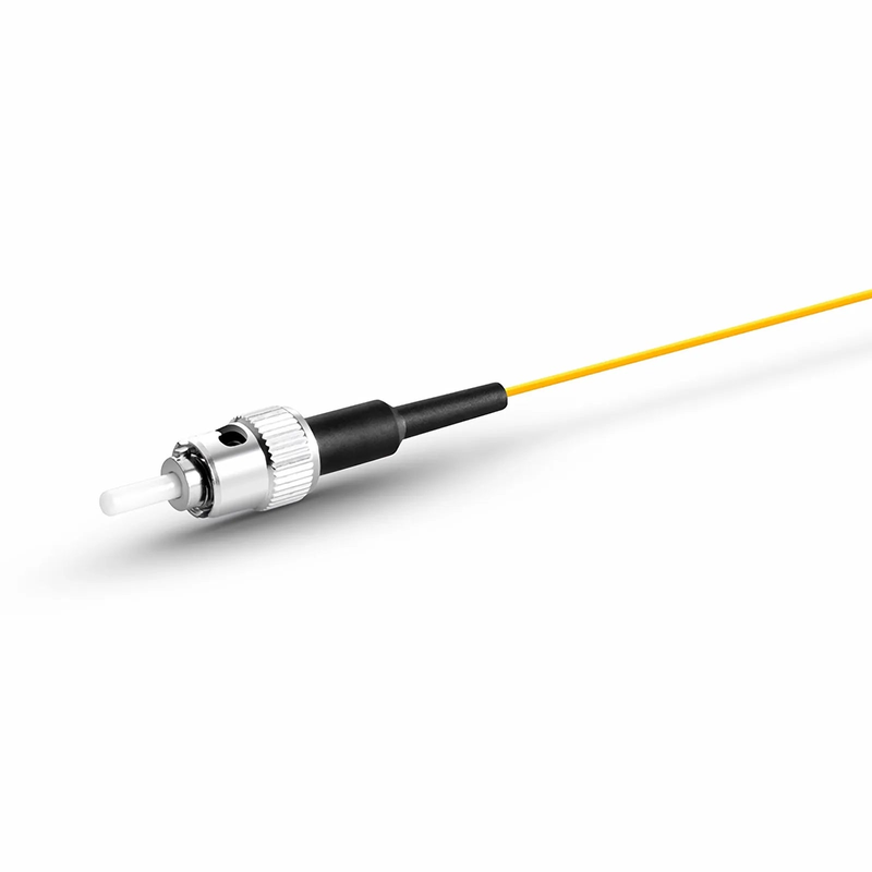 SFPS 2m (7ft) Fiber Pigtail, ST UPC to Unterminated, Simplex, OS2 Single Mode, PVC (Unrated), 0.9mm, Yellow SFPS