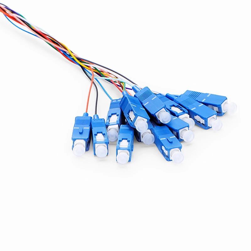 SFPS 1.5m (5ft) Fiber Pigtail, SC UPC to Unterminated, 12 Fibers, Bunch, OS2 Single Mode, PVC (Unrated), 0.9mm, Yellow SFPS