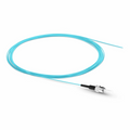 SFPS 2m (7ft) Fiber Pigtail, ST UPC to Unterminated, Simplex, OM3 Multimode, PVC (Unrated), 0.9mm, Aqua SFPS