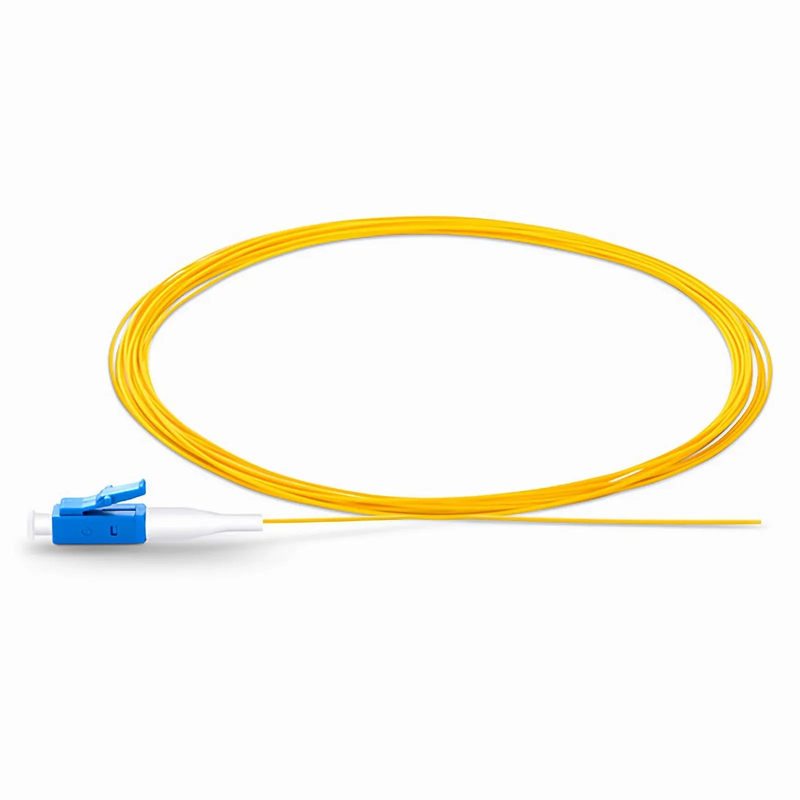 SFPS 2m (7ft) Fiber Pigtail, LC UPC to Unterminated, Simplex, OS2 Single Mode, PVC (Unrated), 0.9mm, Yellow SFPS