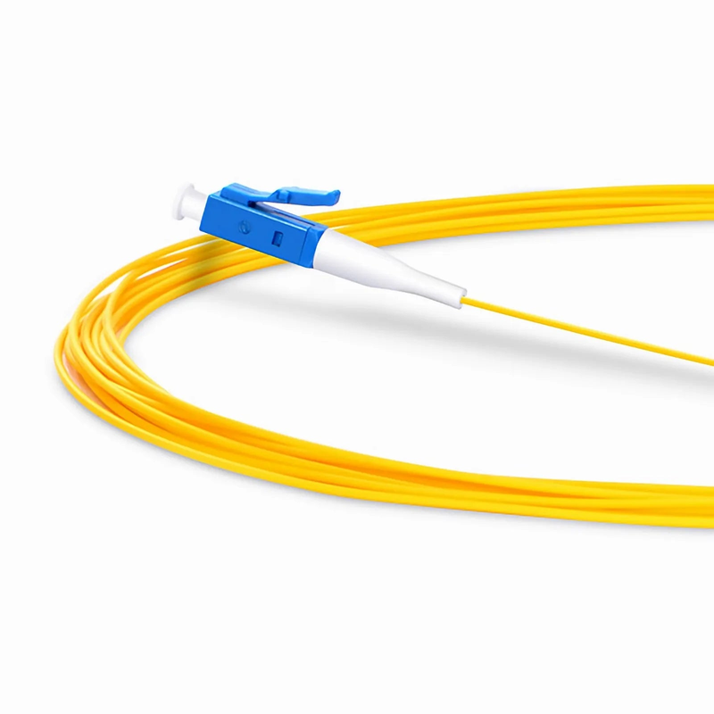 SFPS 2m (7ft) Fiber Pigtail, LC UPC to Unterminated, Simplex, OS2 Single Mode, PVC (Unrated), 0.9mm, Yellow SFPS