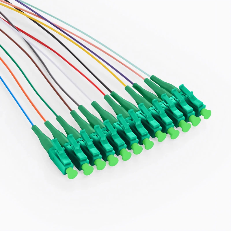 SFPS 1.5m (5ft) Fiber Pigtail, LC APC to Unterminated, 12 Fibers, Bunch, OS2 Single Mode, PVC (Unrated), 0.9mm, Yellow SFPS