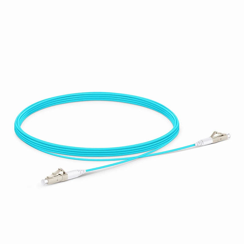 SFPS 5m (16ft) Fiber Patch Cable, 1 Fiber, LC UPC Simplex to LC UPC Simplex, Multimode (OM4), Riser (OFNR), 1.2mm, Tight-Buffered, Aqua SFPS