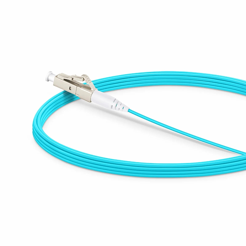 SFPS 5m (16ft) Fiber Patch Cable, 1 Fiber, LC UPC Simplex to LC UPC Simplex, Multimode (OM4), Riser (OFNR), 1.2mm, Tight-Buffered, Aqua SFPS