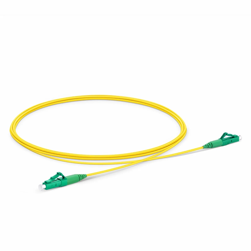 SFPS 2m (7ft) Fiber Patch Cable, 1 Fiber, LC APC Simplex to LC APC Simplex, Single Mode (OS2), Riser (OFNR), 1.2mm, Tight-Buffered, Yellow SFPS