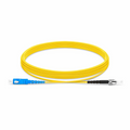 SFPS 5m (16ft) Fiber Patch Cable, 1 Fiber, SC UPC Simplex to ST UPC Simplex, Single Mode (OS2), Riser (OFNR), 1.6mm, Tight-Buffered, Yellow SFPS