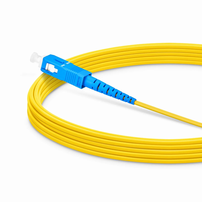 SFPS 5m (16ft) Fiber Patch Cable, 1 Fiber, SC UPC Simplex to ST UPC Simplex, Single Mode (OS2), Riser (OFNR), 1.6mm, Tight-Buffered, Yellow SFPS