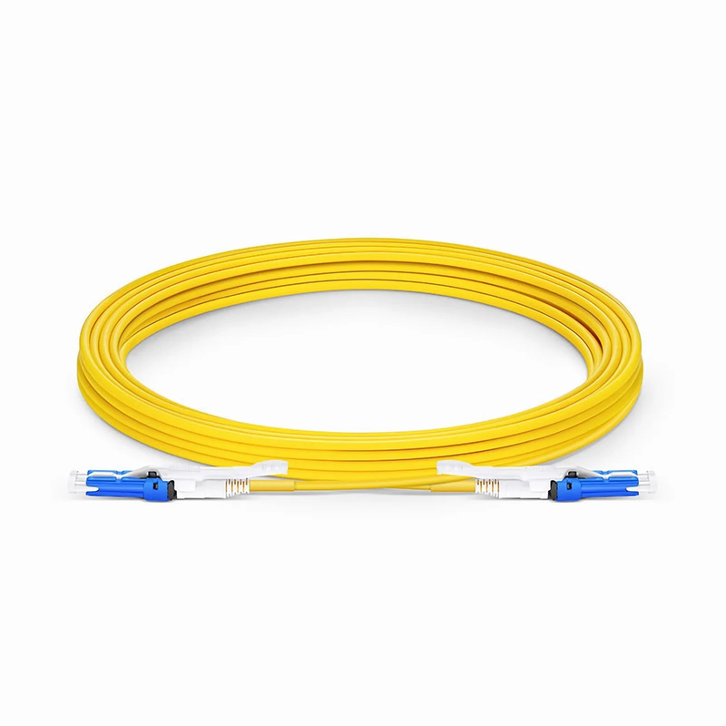 SFPS 5m (16ft) Fiber Patch Cable, 2 Fibers, CSA UPC Duplex to CSA UPC Duplex Uniboot, Single Mode (OS2), Riser (OFNR), 2.0mm, Yellow, for 200/400G Network Connection SFPS