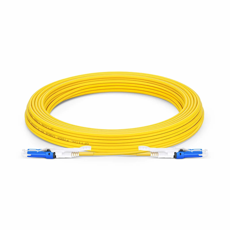 SFPS 10m (33ft) Fiber Patch Cable, 2 Fibers, CSA UPC Duplex to CSA UPC Duplex Uniboot, Single Mode (OS2), Riser (OFNR), 2.0mm, Yellow, for 200/400G Network Connection SFPS