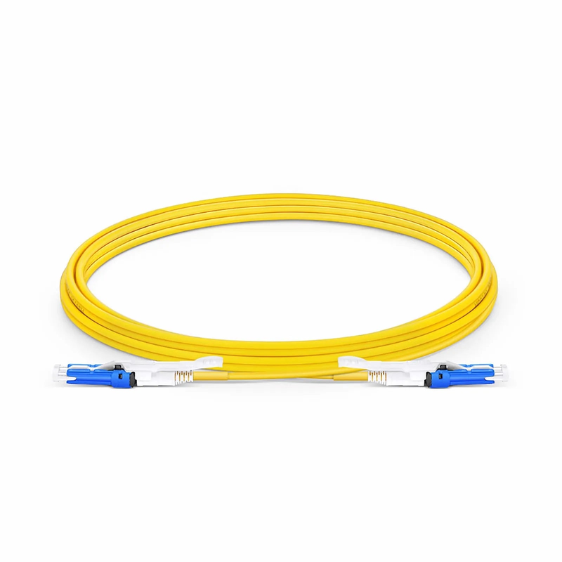 SFPS 3m (10ft) Fiber Patch Cable, 2 Fibers, CSA UPC Duplex to CSA UPC Duplex Uniboot, Single Mode (OS2), Riser (OFNR), 2.0mm, Yellow, for 200/400G Network Connection SFPS