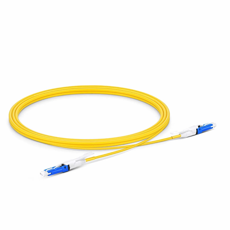 SFPS 2m (7ft) Fiber Patch Cable, 2 Fibers, CSA UPC Duplex to CSA UPC Duplex Uniboot, Single Mode (OS2), Riser (OFNR), 2.0mm, Yellow, for 200/400G Network Connection SFPS