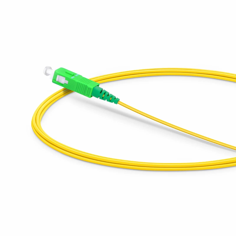 SFPS 2m (7ft) Fiber Patch Cable, 1 Fiber, LC APC Simplex to SC APC Simplex, Single Mode (OS2), Riser (OFNR), 1.2mm, Tight-Buffered, Yellow SFPS